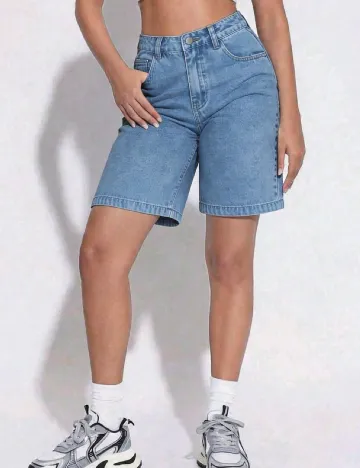 Pantaloni scurti Shein Kids, albastru