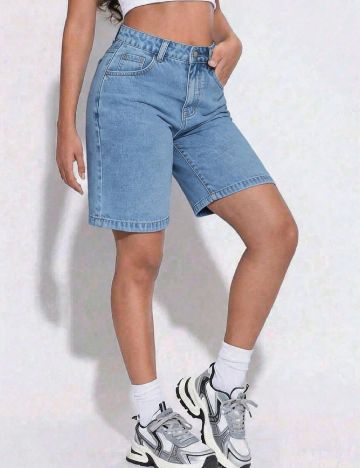 Pantaloni scurti Shein Kids, albastru