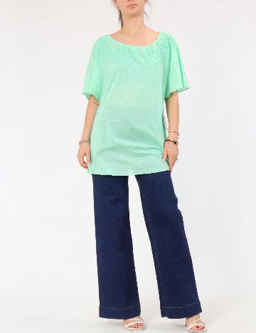 Bluza Oversize Zara, verde