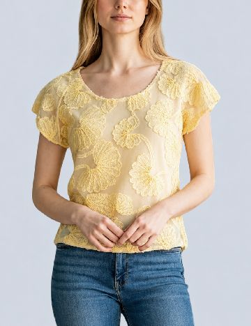 Tricou Zara, galben