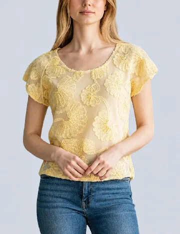 Tricou Zara, galben