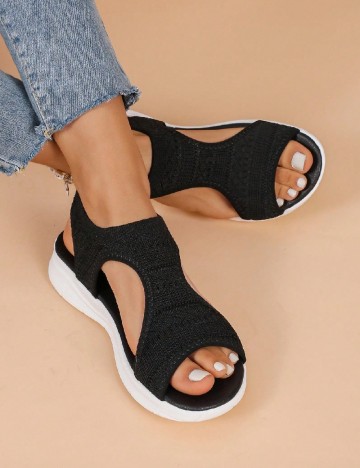 Sandale Shein Kids, negru