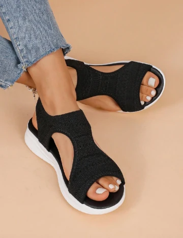 Sandale Shein Kids, negru