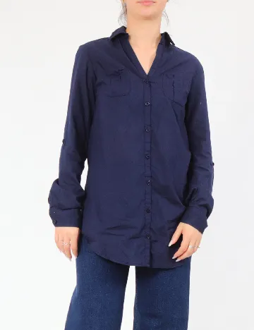 Camasa Bershka, albastru