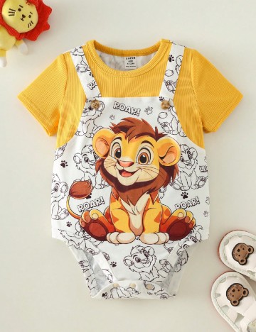 Salopeta Shein Kids, mix culori