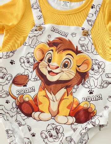Salopeta Shein Kids, mix culori