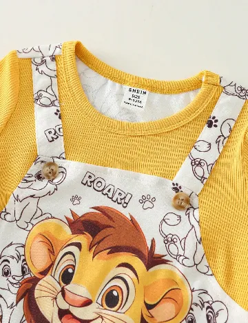 Salopeta Shein Kids, mix culori