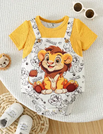 Salopeta Shein Kids, mix culori