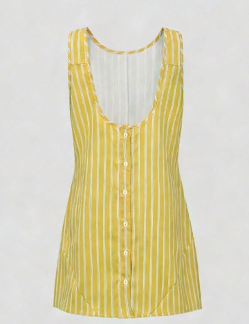 Rochie scurta SHEIN, galben