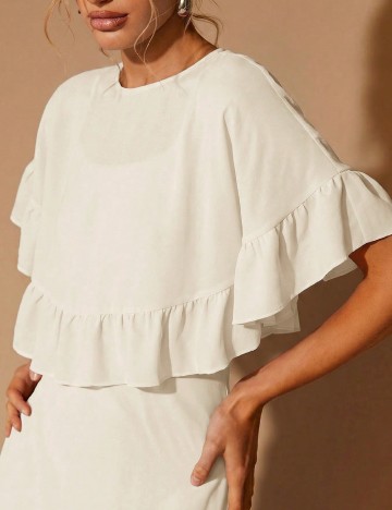 Rochie medie SHEIN, ecru