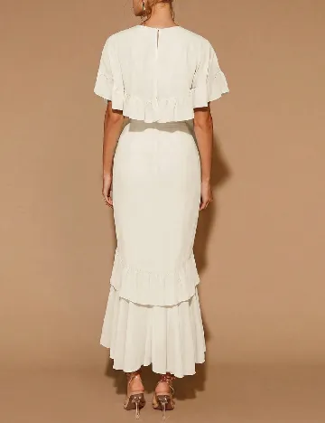 Rochie medie SHEIN, ecru