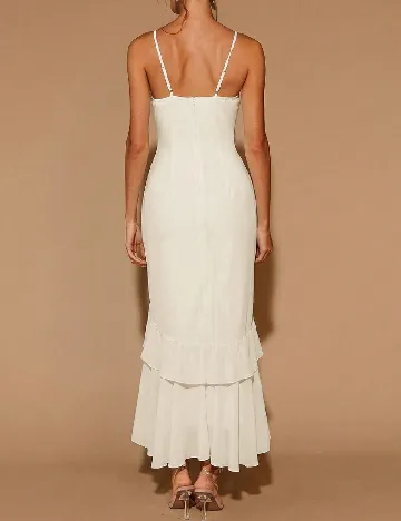 Rochie medie SHEIN, ecru