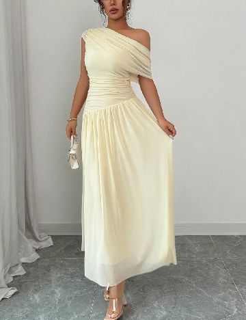 Rochie lunga SHEIN, crem