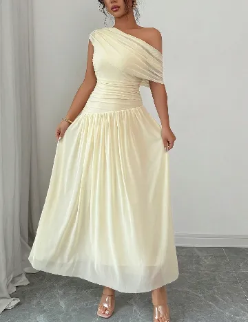 Rochie lunga SHEIN, crem