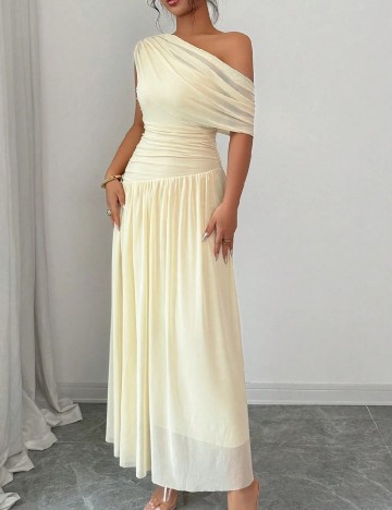 Rochie lunga SHEIN, crem