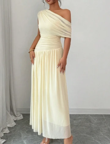 Rochie lunga SHEIN, crem