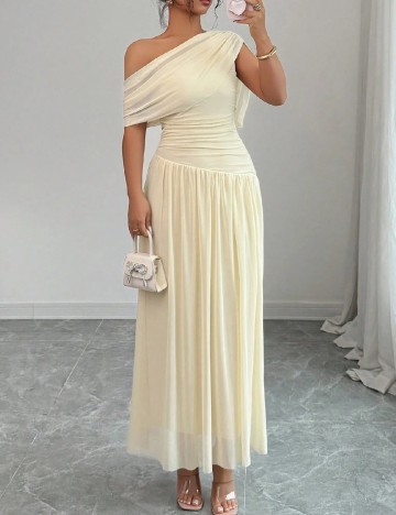 Rochie lunga SHEIN, crem