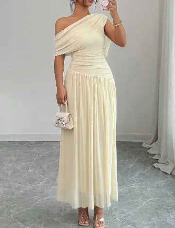 Rochie lunga SHEIN, crem