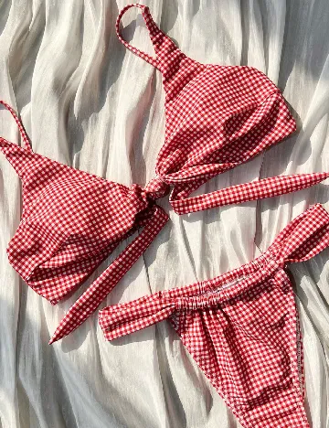 Costum de baie SHEIN, rosu