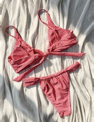 Costum de baie SHEIN, rosu