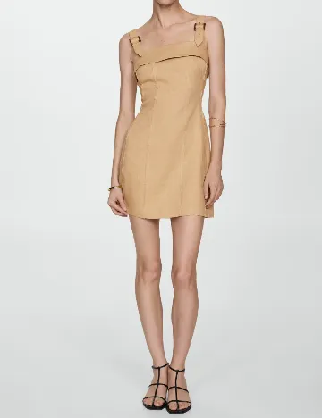 Rochie scurta Mango, crem