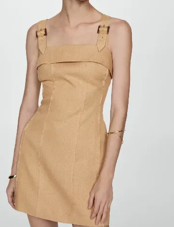 Rochie scurta Mango, crem