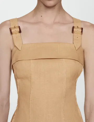 Rochie scurta Mango, crem