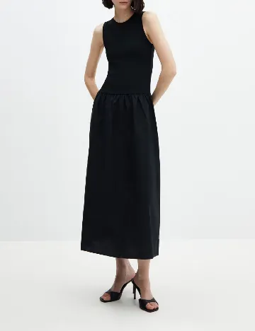 Rochie lunga Mango, negru
