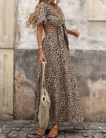 Rochie lunga SHEIN, animal print
