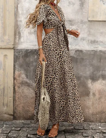 Rochie lunga SHEIN, animal print
