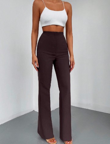 Pantaloni SHEIN, maro