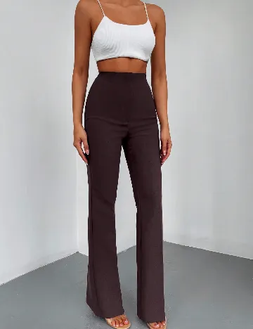 Pantaloni SHEIN, maro