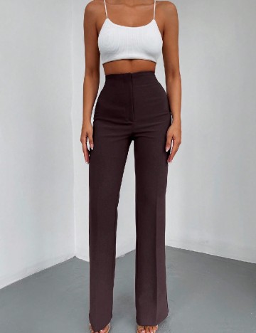 Pantaloni SHEIN, maro