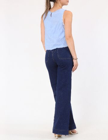 Top Bershka, albastru