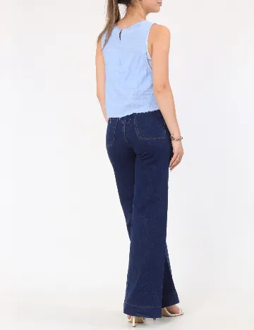 Top Bershka, albastru