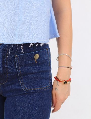 Top Bershka, albastru