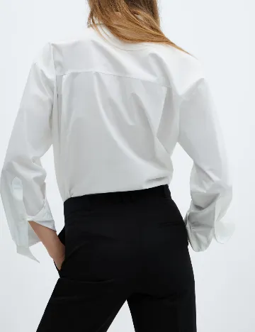 Camasa Oversize Mango, alb