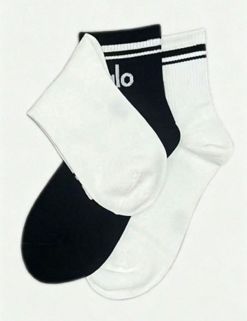 Set sosete 10 perechi SHEIN, negru/alb