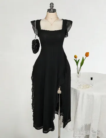 Rochie medie SHEIN CURVE, negru