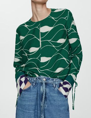 Bluza Mango, verde
