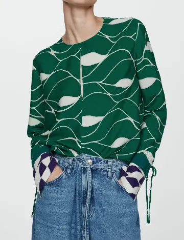 Bluza Mango, verde