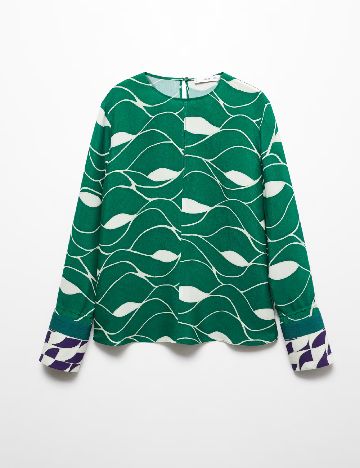 Bluza Mango, verde