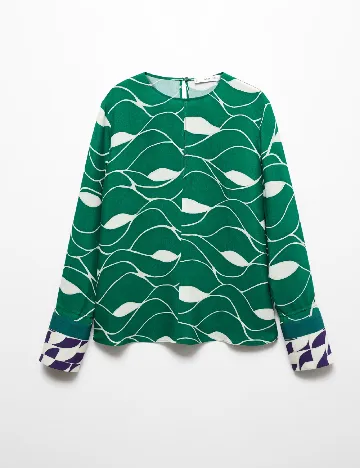 Bluza Mango, verde
