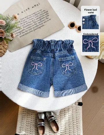 Pantaloni scurti Shein Kids, albastru