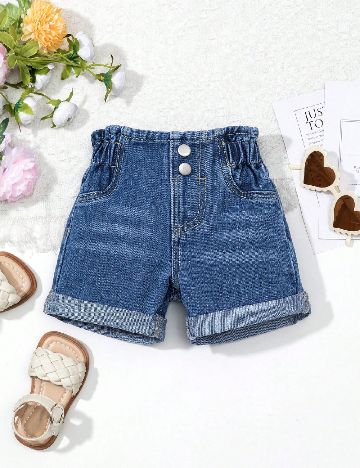 Pantaloni scurti Shein Kids, albastru
