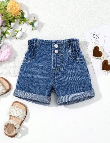 Pantaloni scurti Shein Kids, albastru