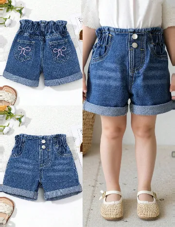 Pantaloni scurti Shein Kids, albastru