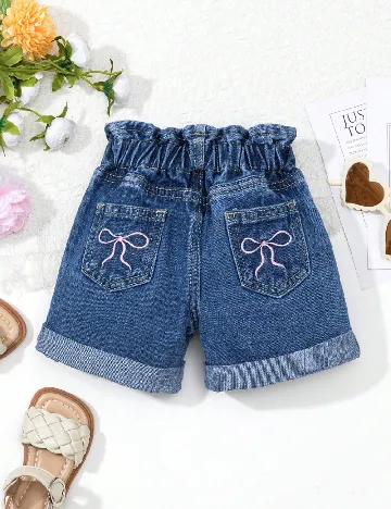 Pantaloni scurti Shein Kids, albastru