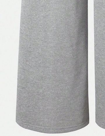 Set pantaloni 2 perechi Shein Kids, gri/negru