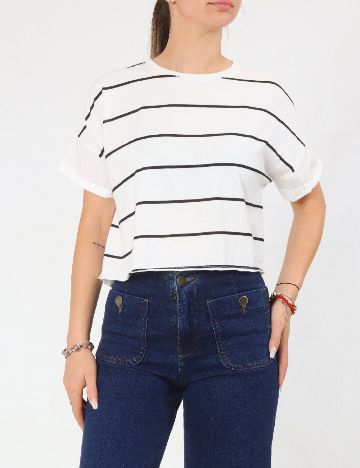 Tricou Bershka, alb